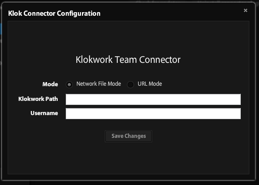 Klokwork Team Connector configuration